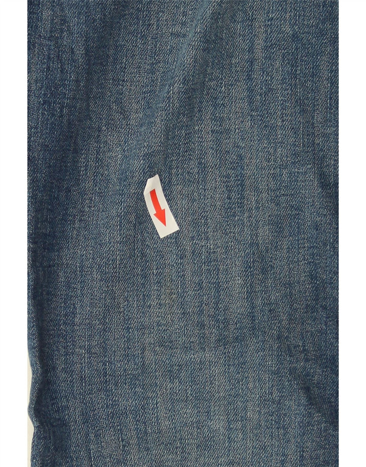 Zara Jean évasé pour femme EU 38 Small W28 L33 Bleu Coton