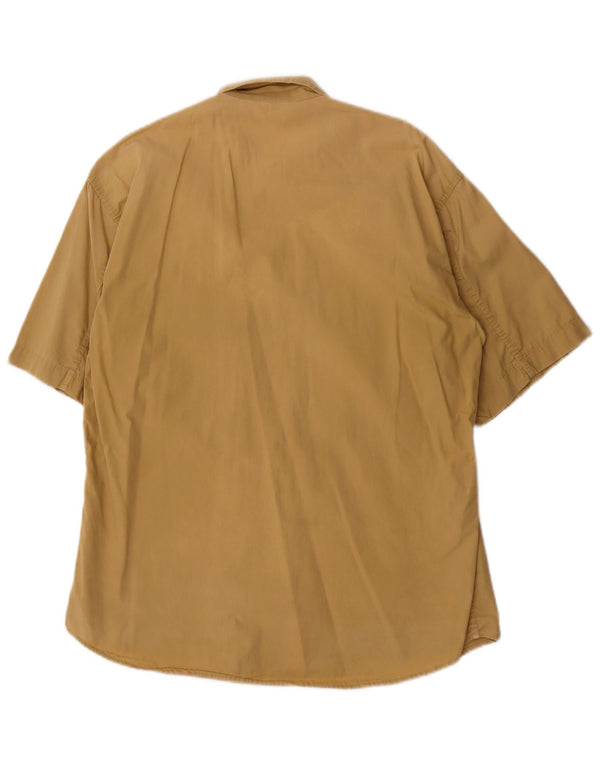 Carrera Chemise à manches courtes pour homme en coton beige Small