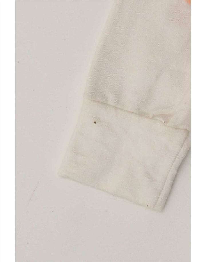 Lee Veste de survêtement pour femme UK 10 Petit coton blanc