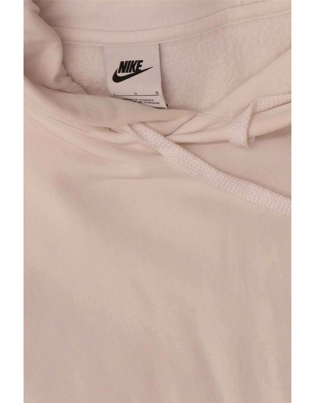 Nike Pull à capuche graphique pour homme Grand coton blanc
