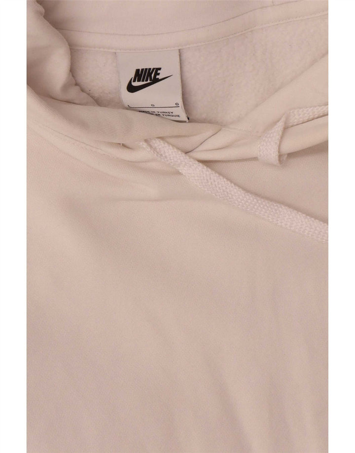 Nike Pull à capuche graphique pour homme Grand coton blanc