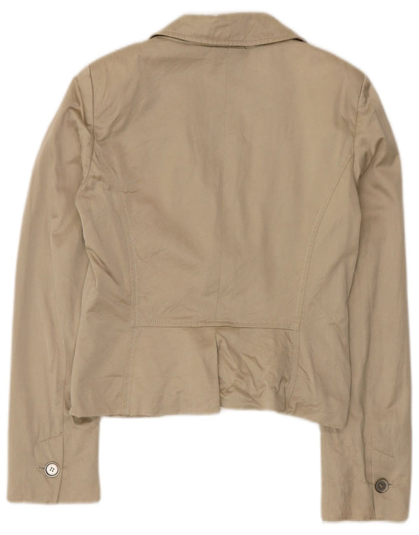 Max & Co. Veste blazer courte à 2 boutons pour femme UK 12 Beige moyen