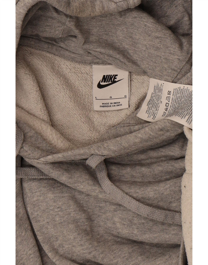 NIKE Pull à capuche pour homme en coton moucheté gris grand