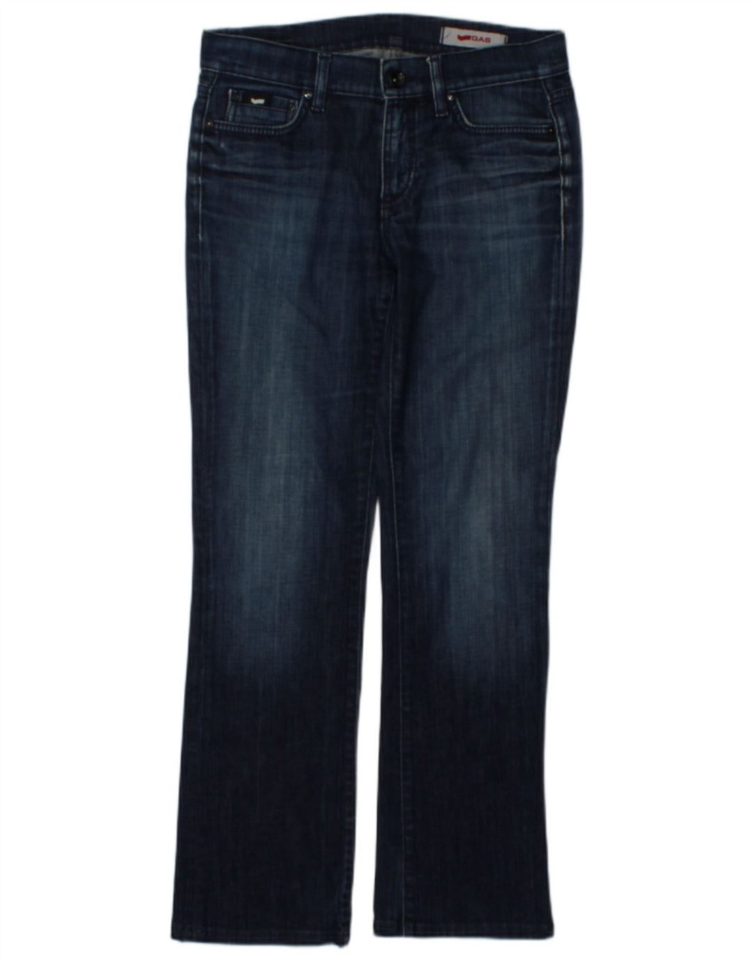 Gas Jean Bootcut Femme W28 L29 Bleu Marine Coton