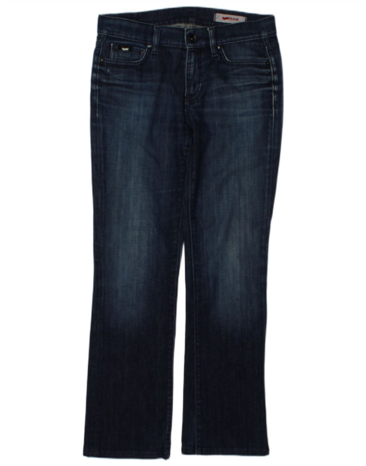 Gas Jean Bootcut Femme W28 L29 Bleu Marine Coton