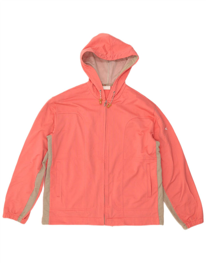 DIADORA Veste de survêtement à capuche pour femme UK 16 Large Rose Colourblock