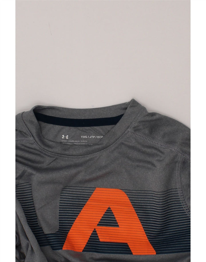 Under Armour Haut graphique à manches longues pour garçon 6-7 ans XS Gris