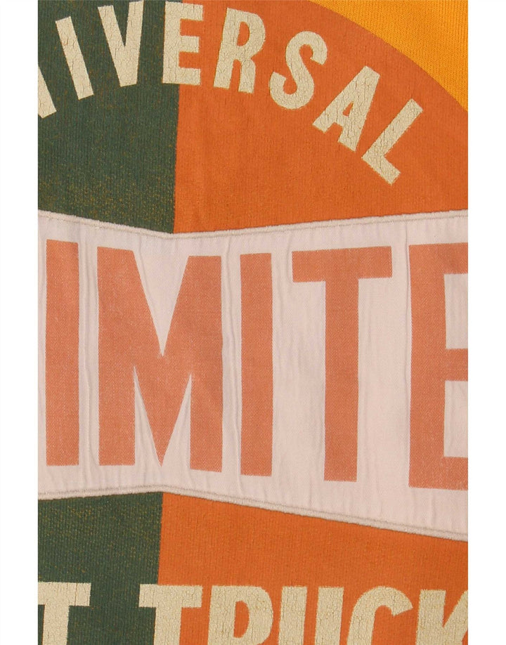 Unlimited Sweat-shirt à manches courtes pour homme Jaune moyen Colourblock
