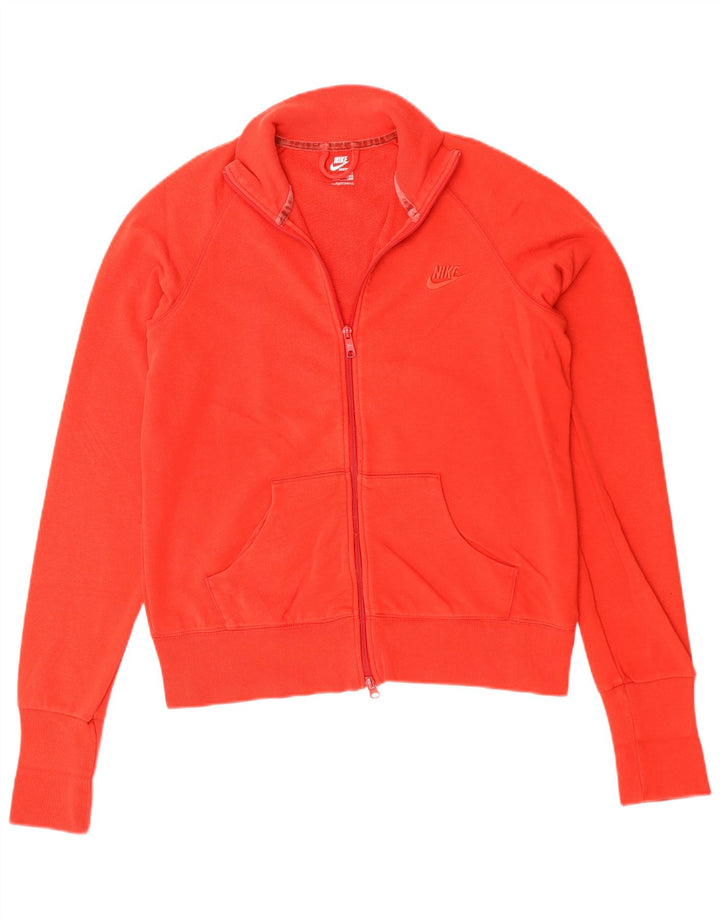 NIKE Veste de survêtement pour femme UK 16 Large Rouge Coton