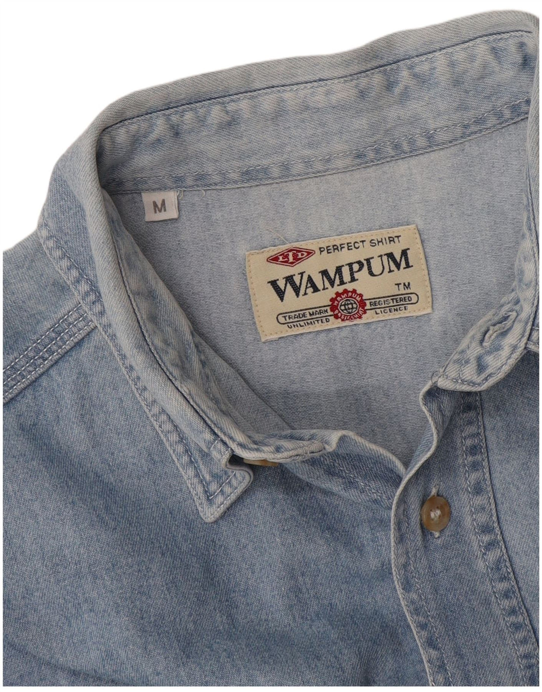Wampum Chemise En Jean Homme Bleu Moyen