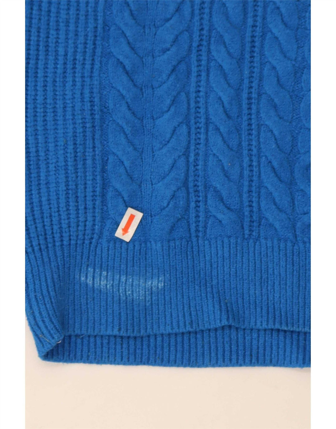 Marks & Spencer Pull col roulé pour femme UK 16 Large Bleu Viscose