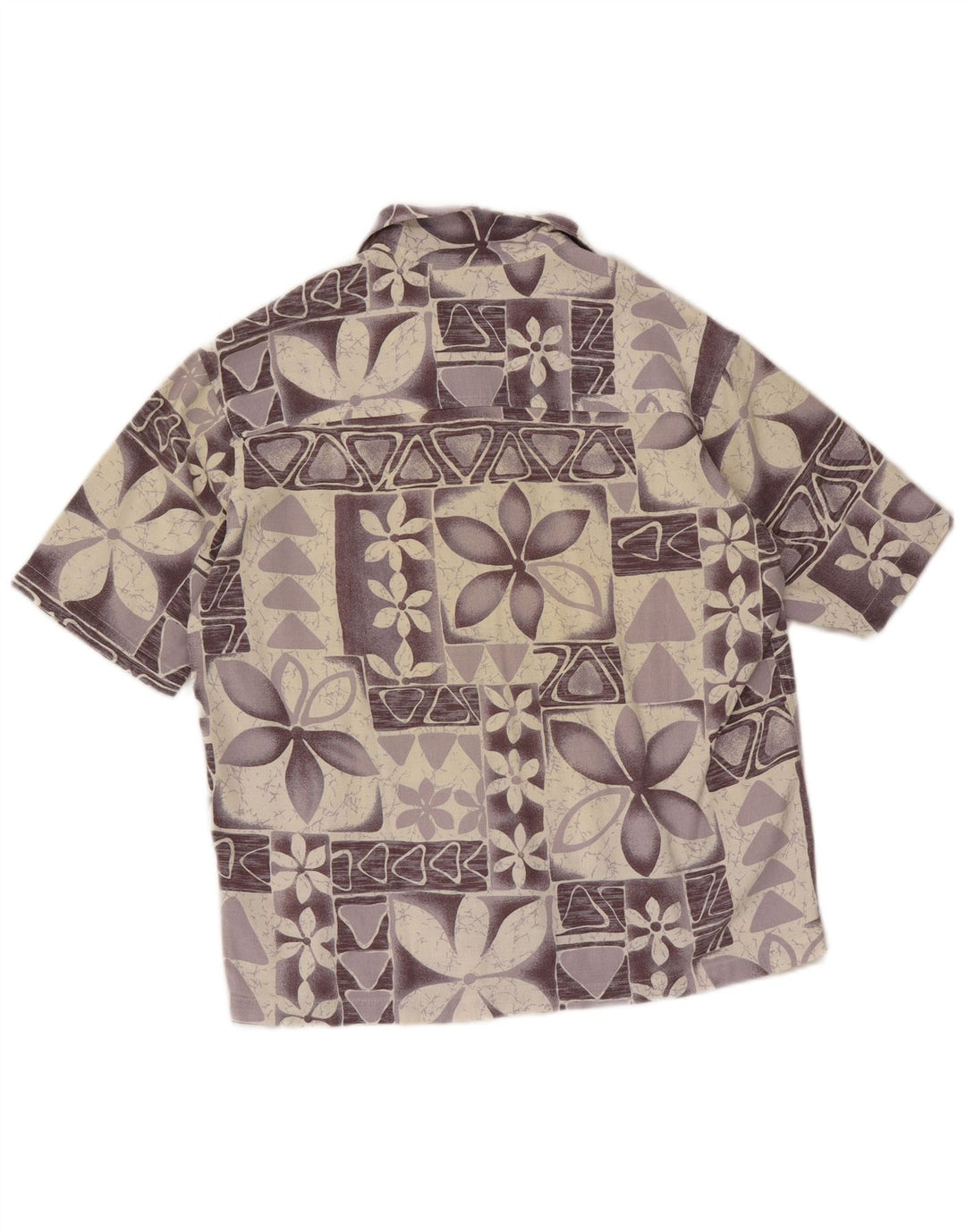 Unlimited Chemise à Manches Courtes Homme Violet Moyen Floral