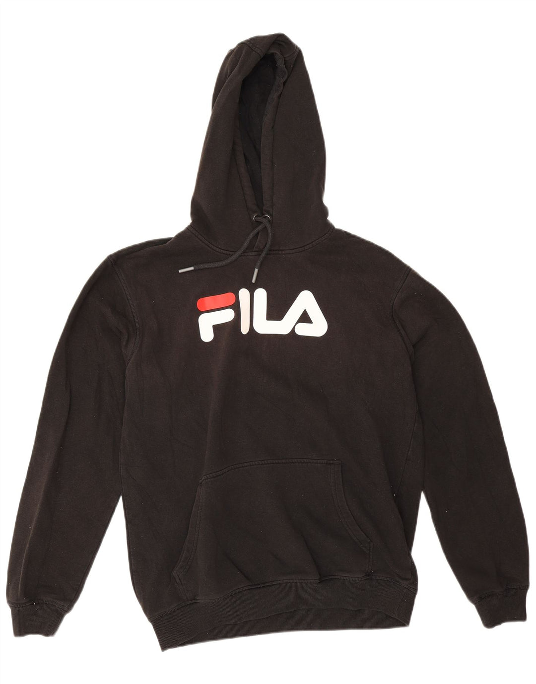 Fila Pull à Capuche Graphique Homme Noir Moyen Coton