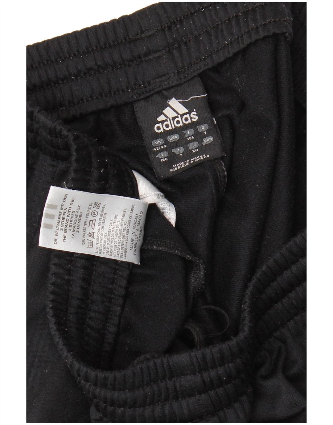 Adidas Pantalon de survêtement pour homme UK 42/44 Large Noir Polyester