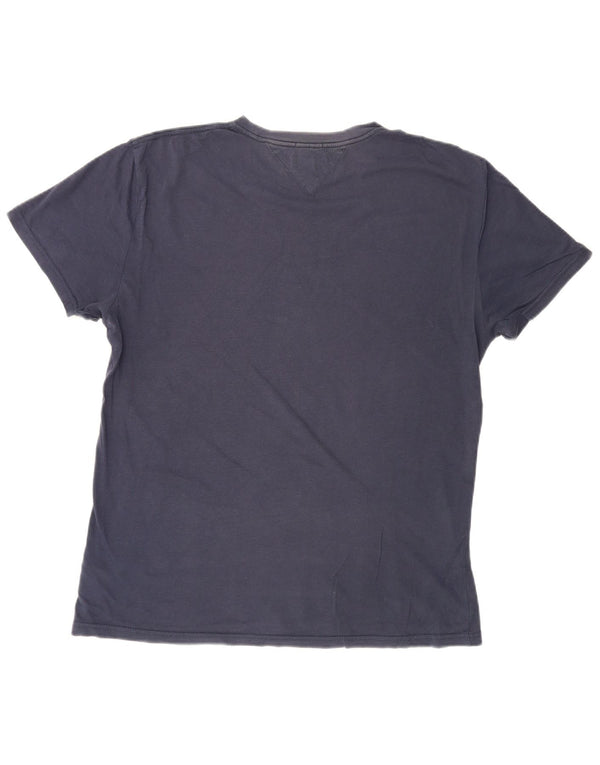 Tommy Hilfiger Homme Regular Fit Graphic T-Shirt Top Bleu Marine Moyen Coton