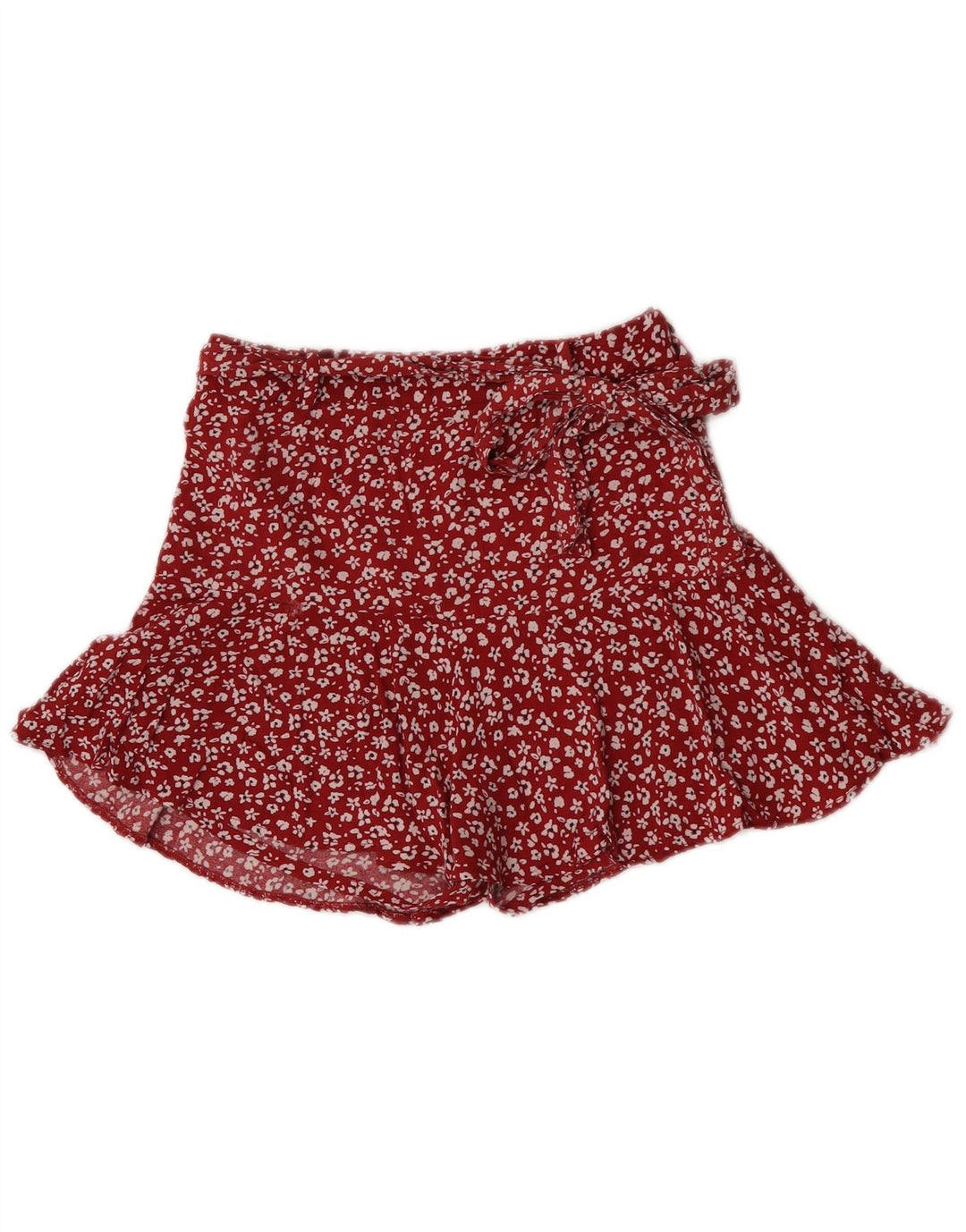Zara Femme Mini Jupe XS W24 Rouge Floral