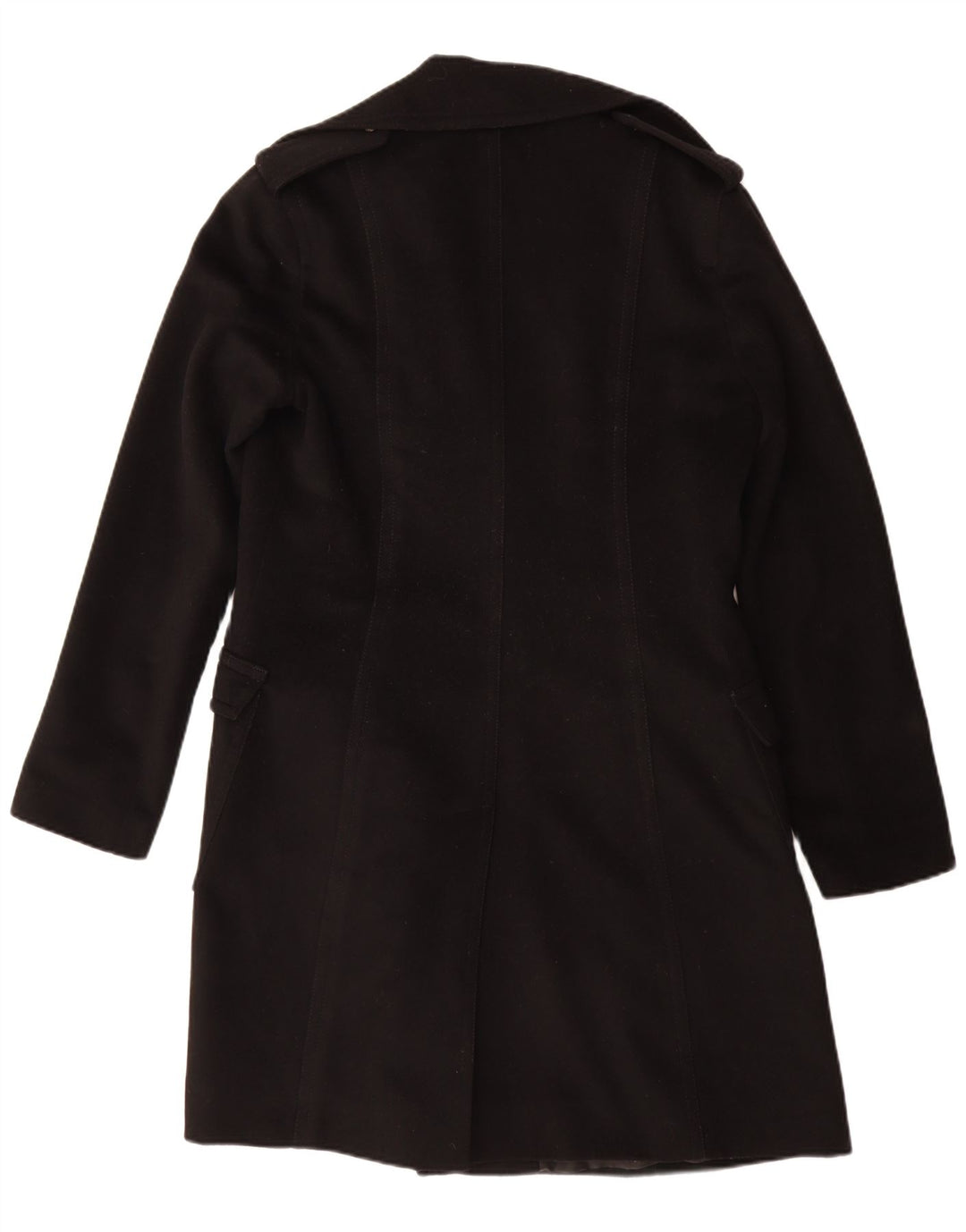 Dolce & Gabbana Manteau croisé pour femme IT 46 Large laine vierge noire