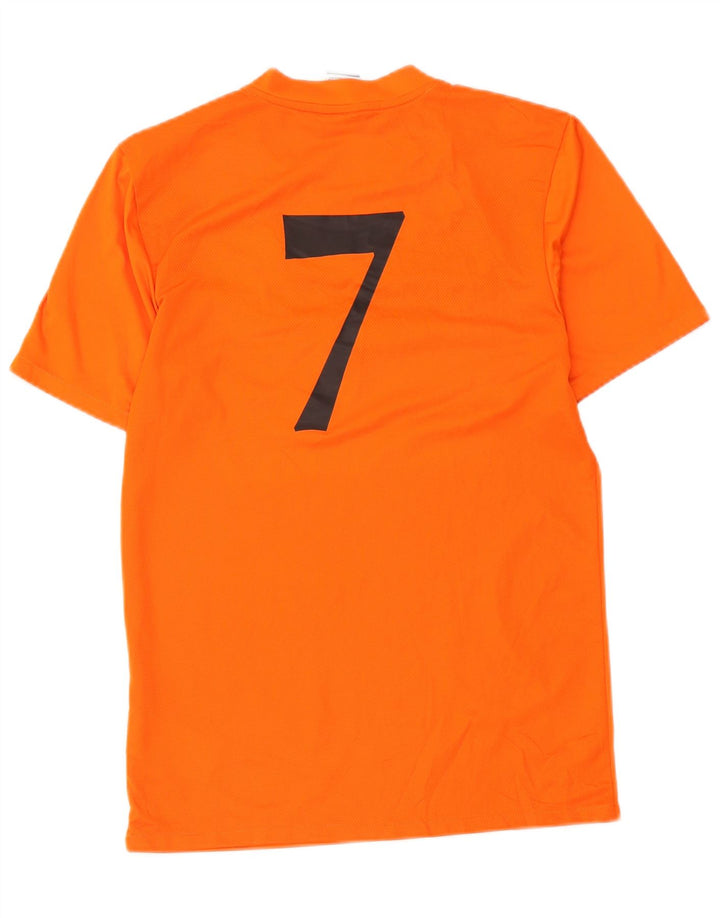 Nike Hommes Dri Fit Graphic T-Shirt Haut Petit Orange Colorblock Polyester