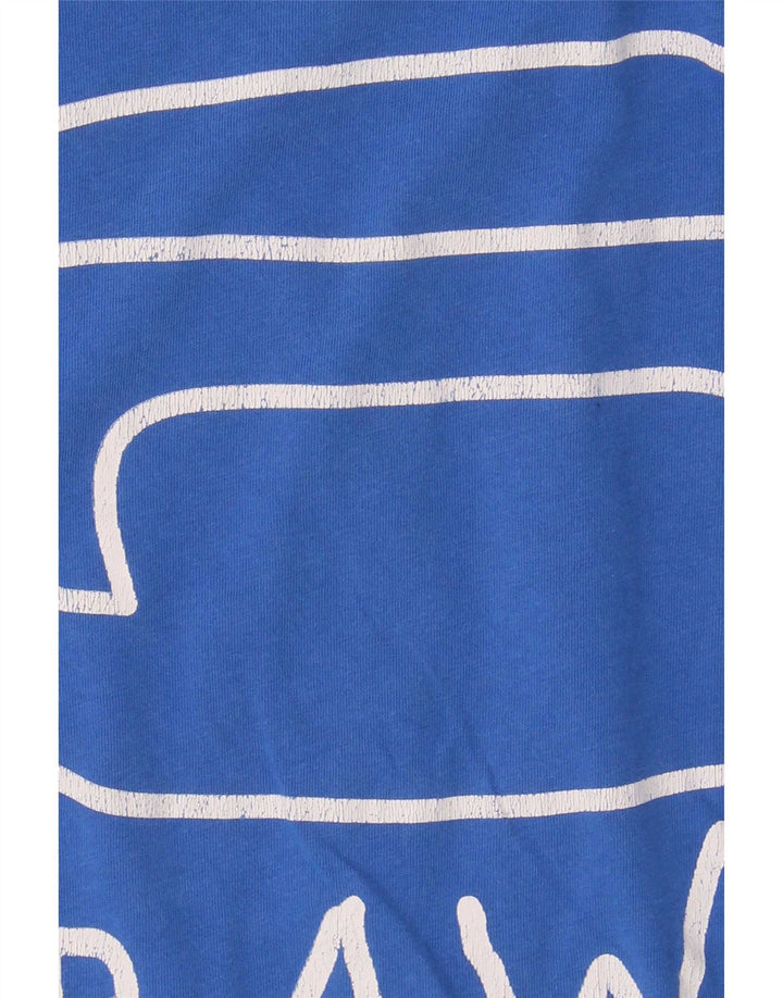 G-Star Homme Graphic T-Shirt Top Petit Bleu Coton