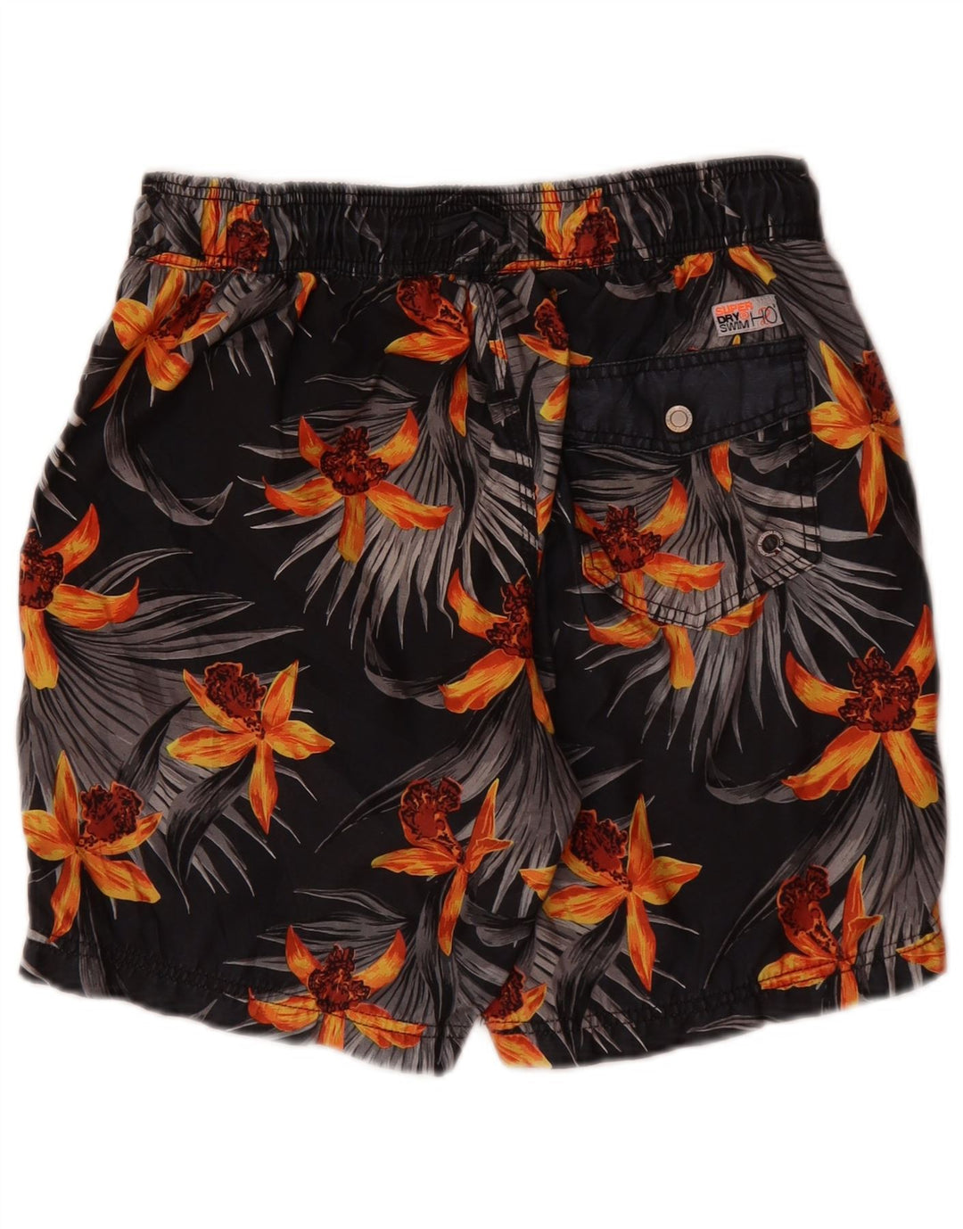 Superdry Short de Bain Homme Gris Moyen Floral Polyester