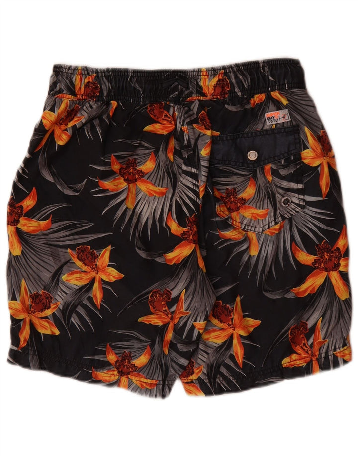 Superdry Short de Bain Homme Gris Moyen Floral Polyester