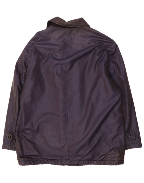 Hugo Boss Veste coupe-vent pour hommes IT 54 2XL Bleu marine Nylon