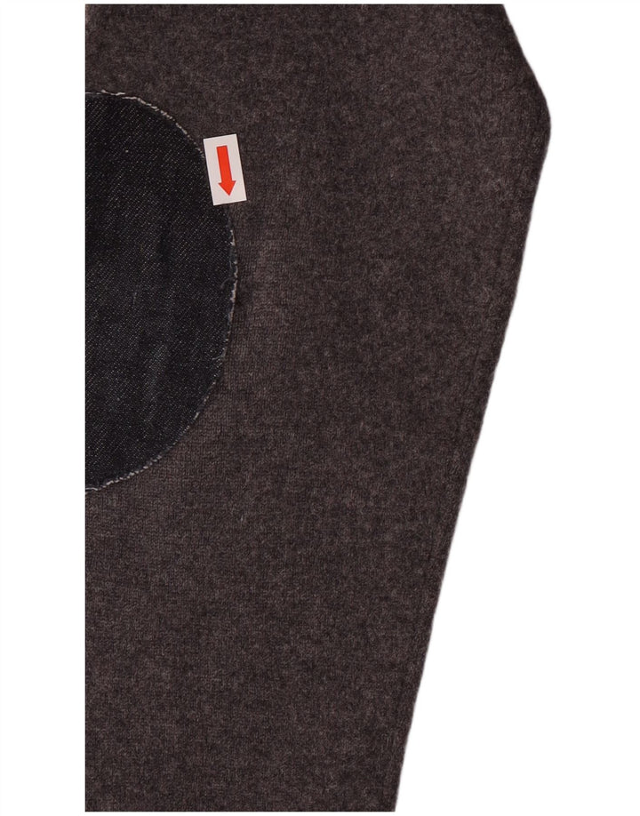 GANT Pull Cardigan Garçon 13-14 Ans XL Gris Laine d'Agneau