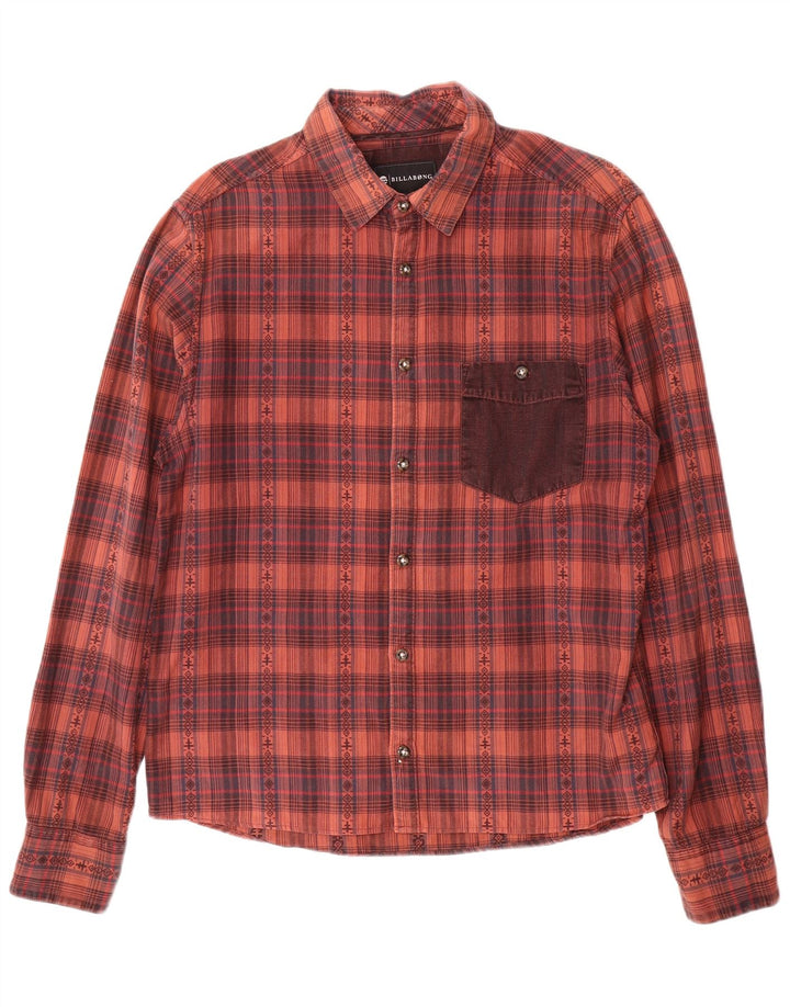 BILLABONG Chemise en Flanelle Homme en Coton à Carreaux Marron Moyen