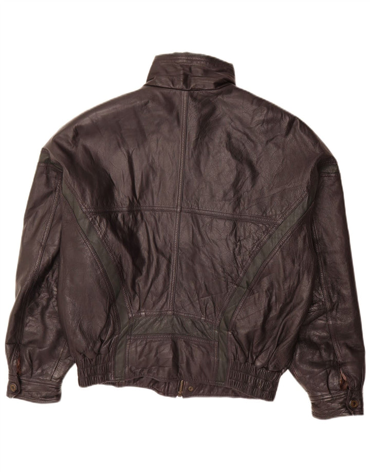 Veste en cuir homme vintage UK 38 Cuir noir moyen