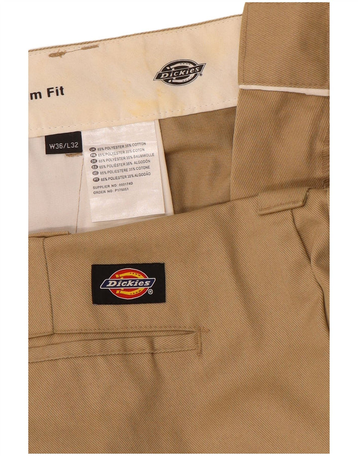 Dickies Pantalon Chino Slim Fit Homme W36 L32 Beige Polyester