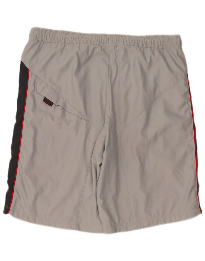 Adidas Short de sport pour homme Large Gris Colorblock Polyester