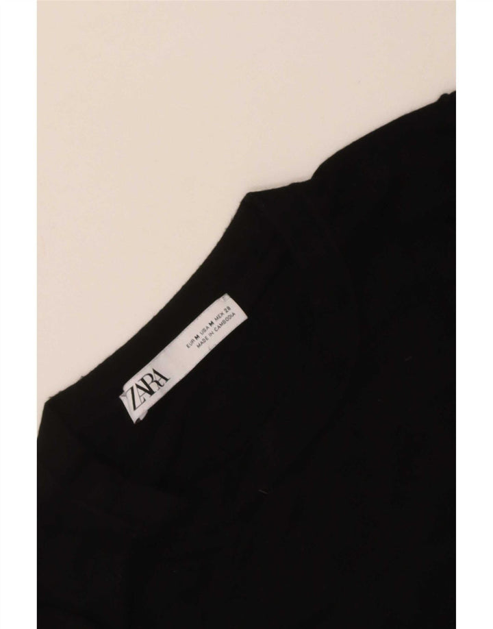 Zara Pull col bateau pour femme UK 12 Noir moyen