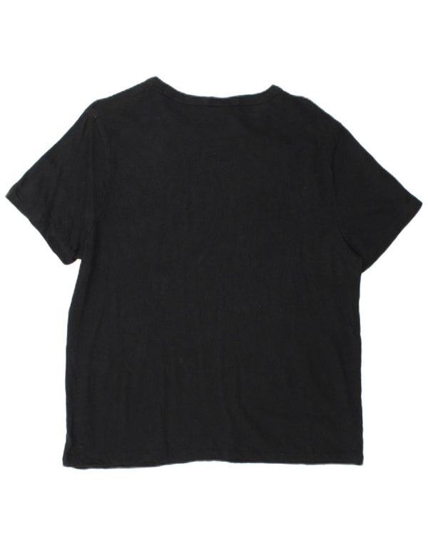 Champion T-shirt graphique pour femme UK 16 Large Noir