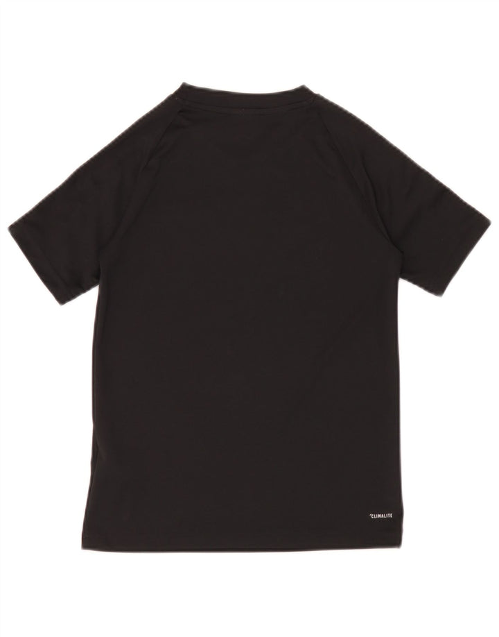 Adidas Garçon Climalite T-Shirt Top 9-10 ans Noir Polyester