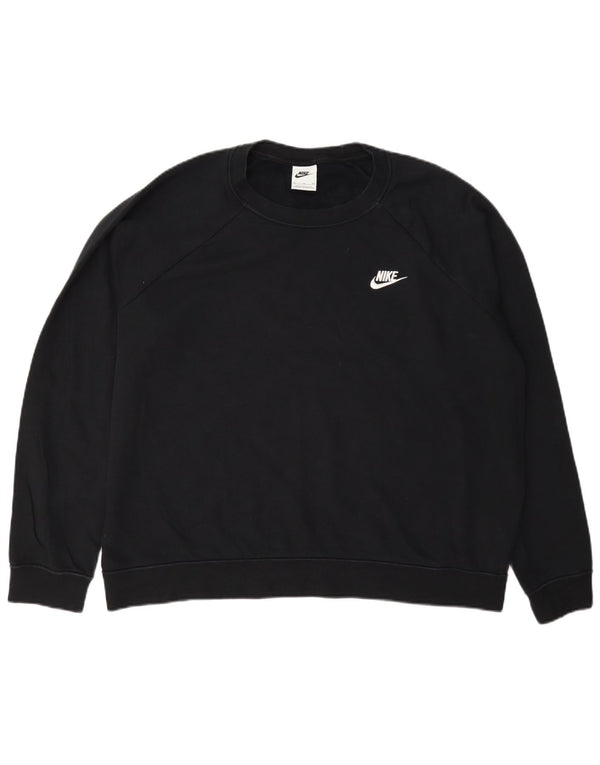 Nike Sweat-shirt coupe ample pour femme UK 18 XL Noir Coton