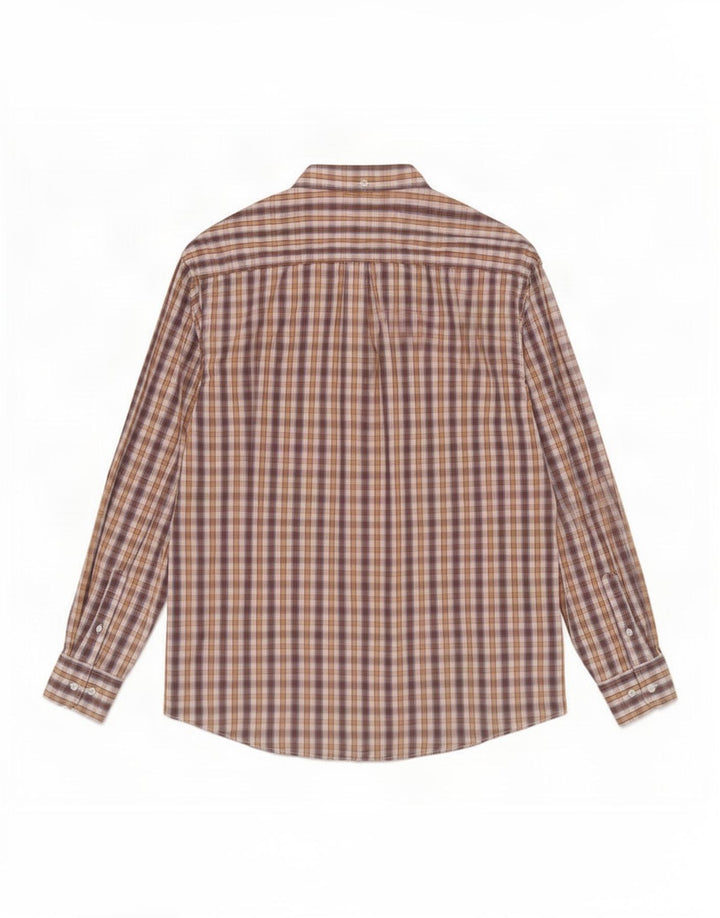 Farah Chemise Homme Grand Carreau Marron
