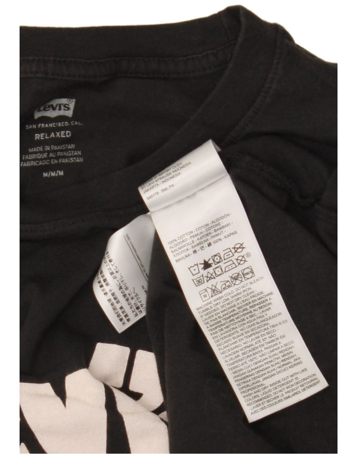 Levi's Tee-Shirt Relaxed Graphic Homme Noir Moyen Coton