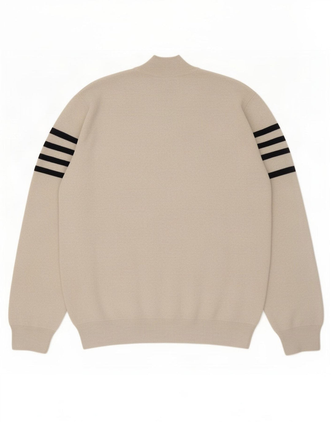 Marks & Spencer Pull col rond pour homme XL en polyester rayé beige