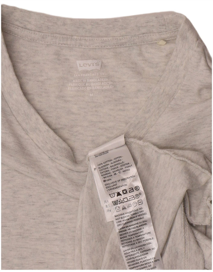 Levi's T-Shirt Femme UK 12 Gris Moyen Coton