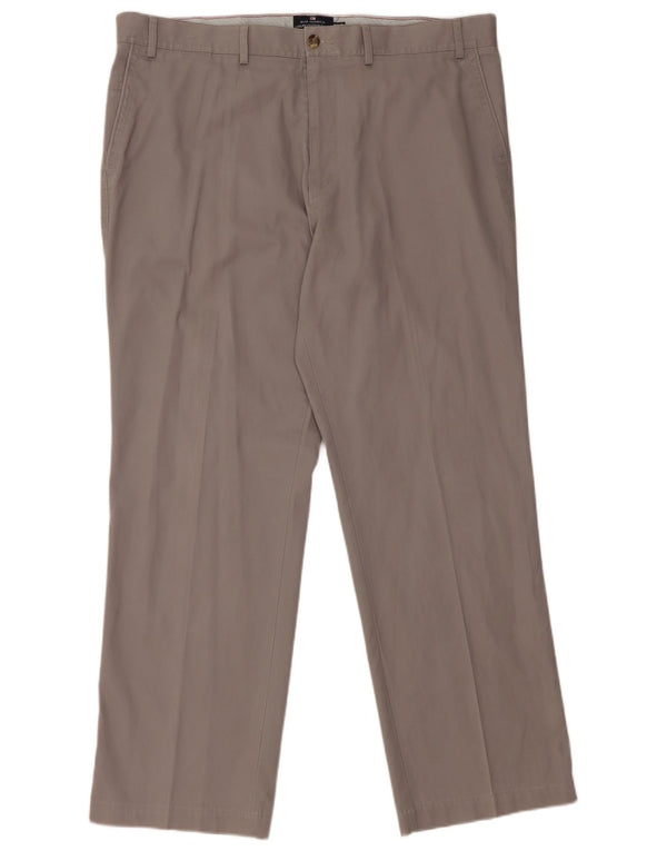 Marks & Spencer Pantalon Chino Droit Homme W40 L31 Gris Coton