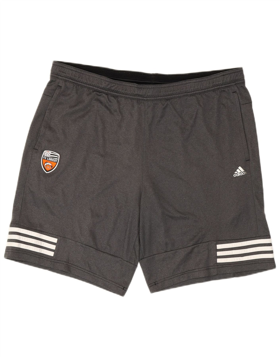 ADIDAS Short de Sport FC Lorient Homme Grand Gris Polyester