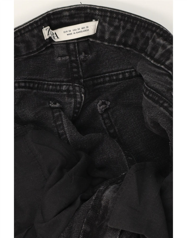 Zara Short en jean pour homme EU 38 Small W30 Noir