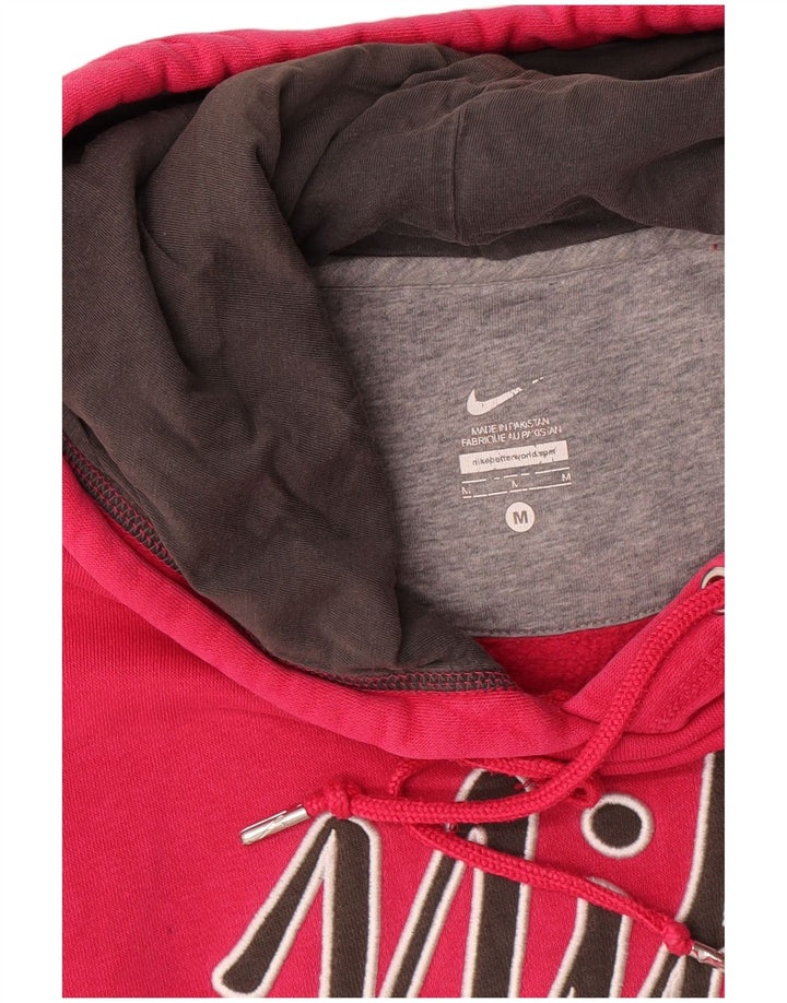 Nike Pull à capuche graphique en coton rouge moyen pour homme