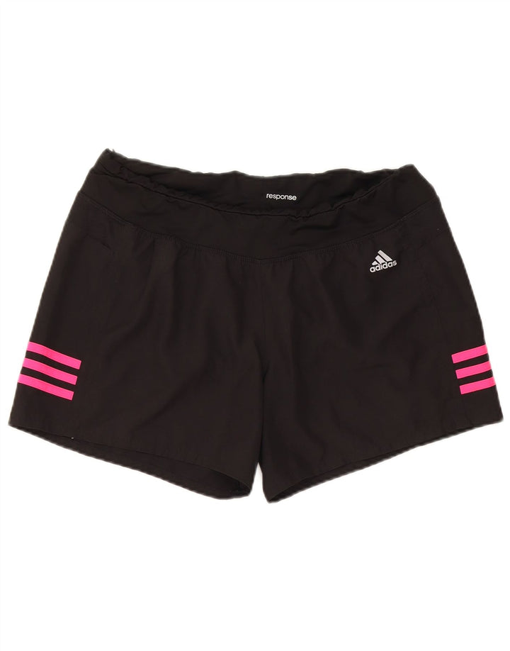 ADIDAS Short de sport pour femme UK 14 Polyester noir moyen