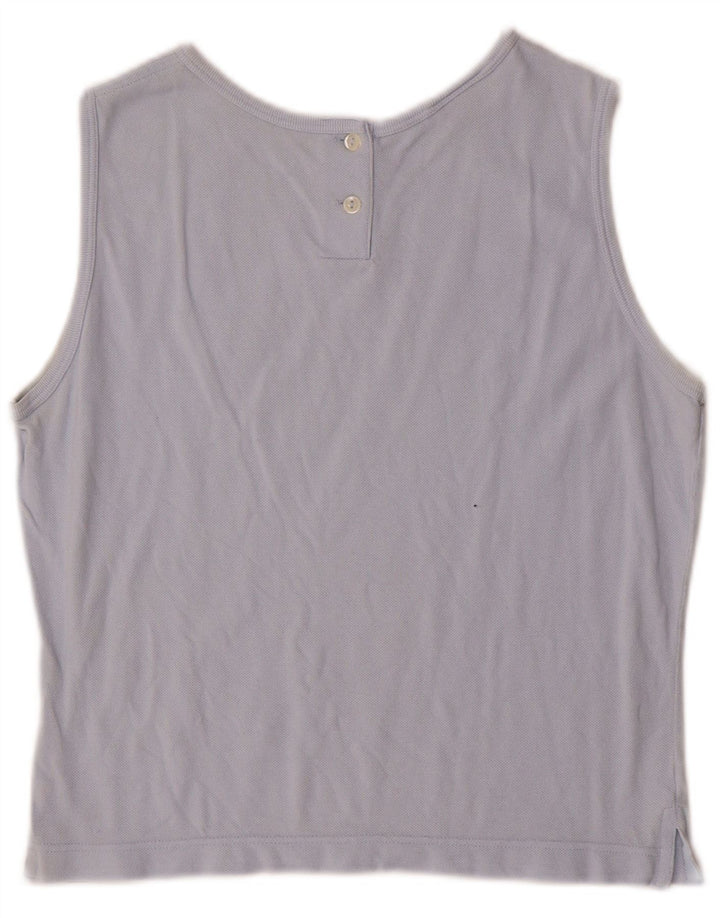 Lacoste Femme Débardeur Taille 44 Grand Bleu Coton