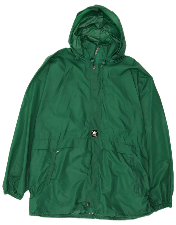 K-Way Veste de pluie à capuche pour homme UK 44 2XL Vert