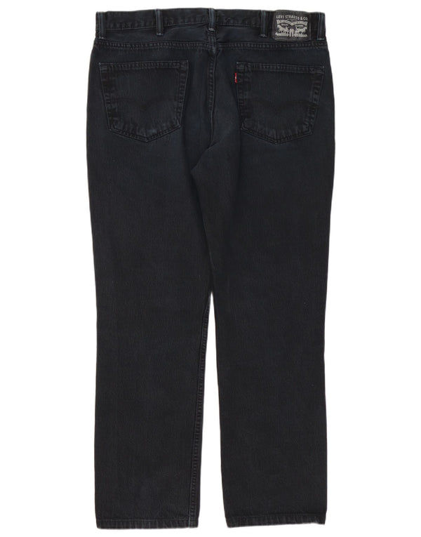 Levi's Jean droit vieilli W38 L32 homme noir coton
