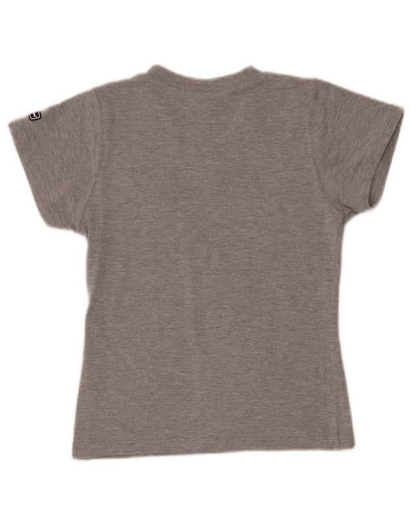 Champion T-Shirt Femme Top UK 8 Small Gris Coton
