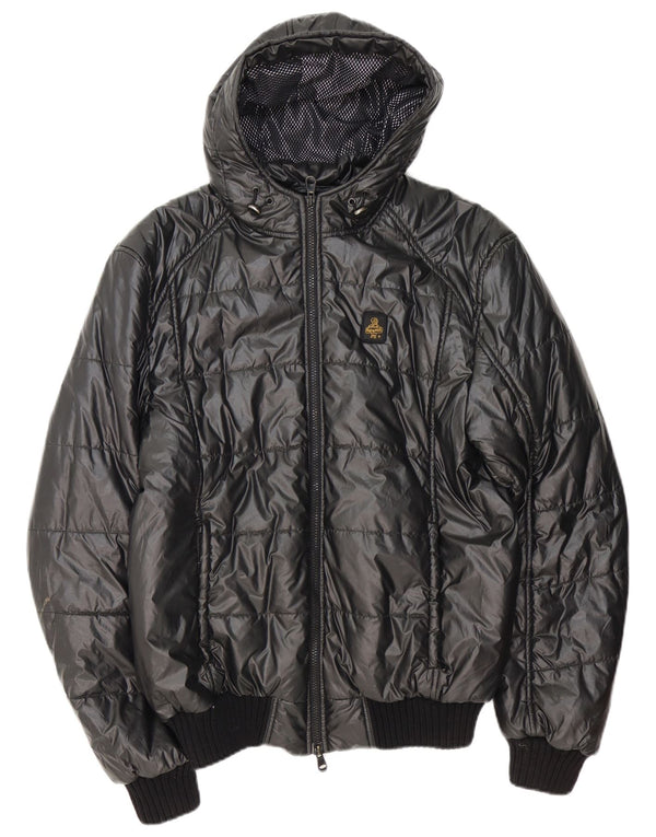 Refrigiwear Veste matelassée à capuche Sixty pour homme UK 42 XL Gris Polyester