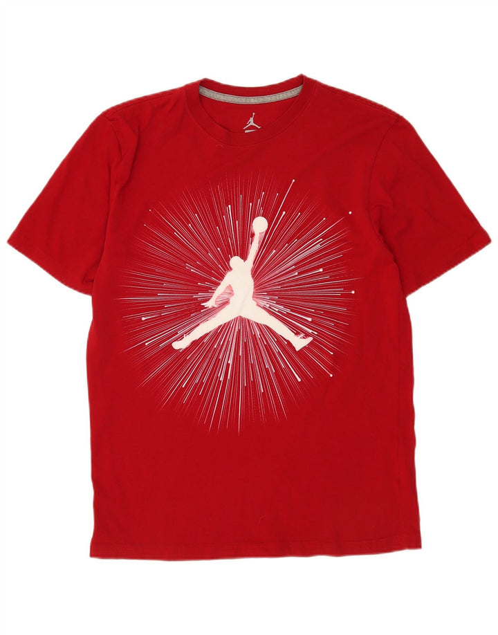 Jordan T-shirt graphique pour homme en coton rouge moyen